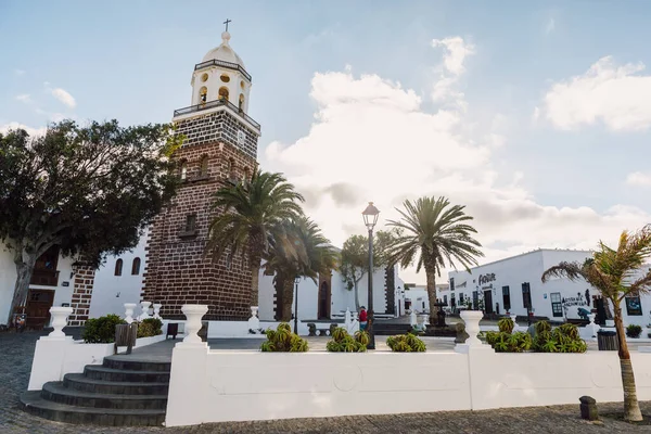 Teguise Lanzarote Spain April 2020 Teguise城的古老建筑 Church Iglesia Nuestra Senora — 图库照片