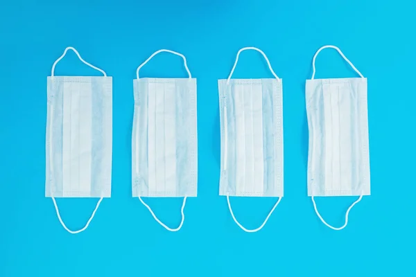 Maski Medyczne Zakrywania Jamy Ustnej Nosa Celu Ochrony Przed Wirusami — Zdjęcie stockowe