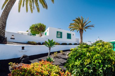 Mozaga, Lanzarote, İspanya - 2020, 4 Mart. Casa Museo del Campesino veya Tarım Müzesi 'nin ünlü sanatçı Cesar Manrique tarafından tasarlanmış bir parçası.