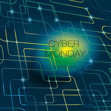 Cyber parlak arka plan