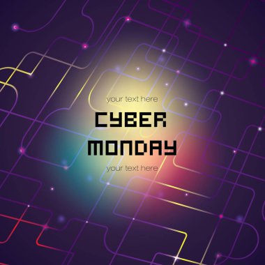 Cyber parlak arka plan