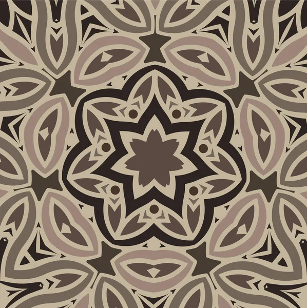 Hintergrund stilisierte Blumen, Mandala. — Stockvektor