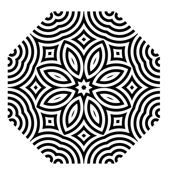 Elemento vectorial del mandala . — Vector de stock