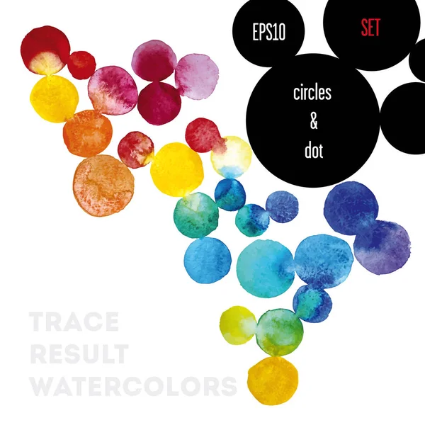 Background watercolor circles — Stock Vector