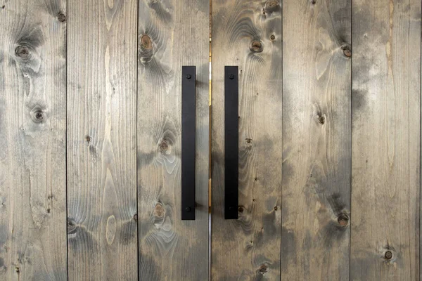 Moderno de madeira marrom portas closeup armazenamento, retro moderno interior fundo textura — Fotografia de Stock