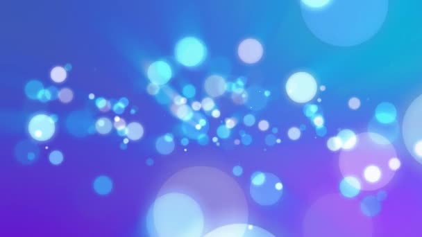 Particules bleues 4k sur fond violet .