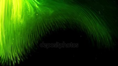 Renkli mürekkep su ağır çekimde. Siyah arka plan üzerine Özet görüntüleri.