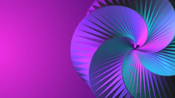 Abstrakta Retro Neon Stil Geometriska Animation Looping Footage — Stockvideo