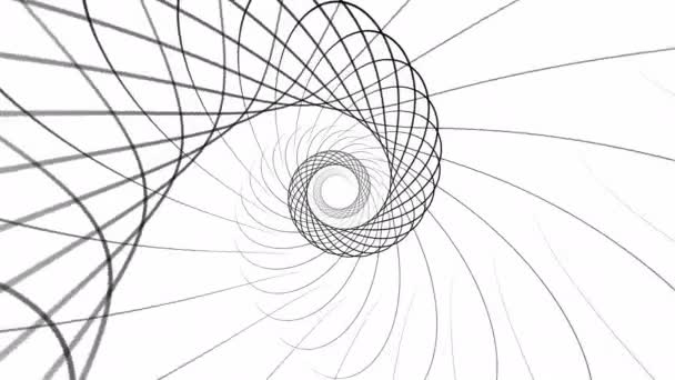 Abstrakter Hintergrund Geometrische Linien Animation Auf Weiß — Stockvideo