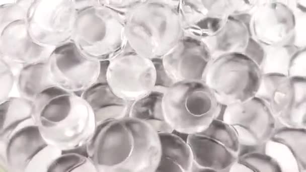 Bolas Hidrogel Água Cristal Girando Loop Sem Costura — Vídeo de Stock