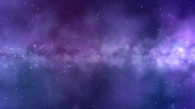 4 k animasyon yıldız ve mor ve mavi renklerde toz alanı