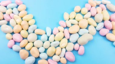 Tatlı pastel renk şeker mavi yüzeyi.