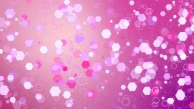 Pembe altıgen glitter sparkles animasyon.