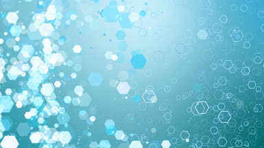 Mavi altıgen glitter animasyon parıldıyor.