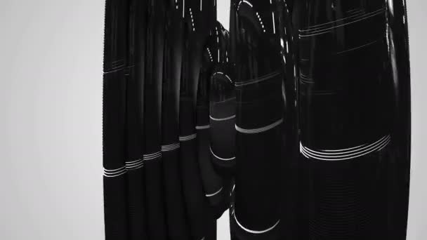 Animation Abstraite Verre Noir Liquide Images Boucle Sans Couture — Video