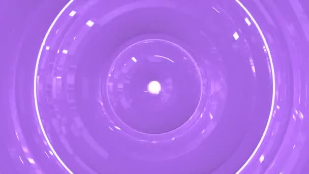 Abstrakta Pastell Lila Flytande Glas Cirklar Sömlös Loop Footage — Stockvideo