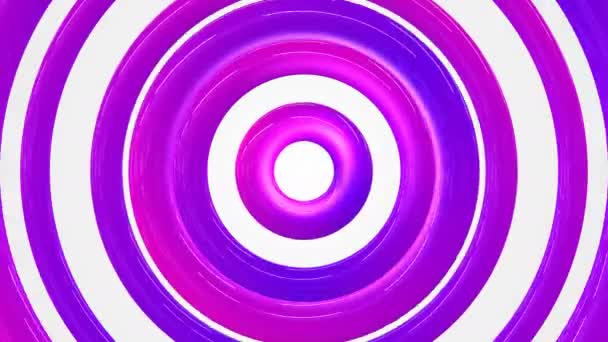 Абстрактные Ультрафиолетовые Круги Жидкое Стекло Анимации Бесшовные Кадры Цикла — стоковое видео