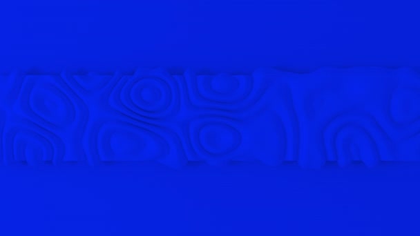Abstract Achtergrond Met Rimpelgolven Vloeibaar Oppervlak Blauwe Achtergrond Render Animatie — Stockvideo