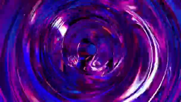 三维液体紫外线背景纹理 有颜色反射的液体 背景渲染动画 无缝圈 — 图库视频影像