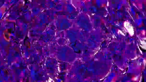 Textures Fond Ultraviolettes Liquides Abstraites Liquide Avec Réflexion Des Couleurs — Video