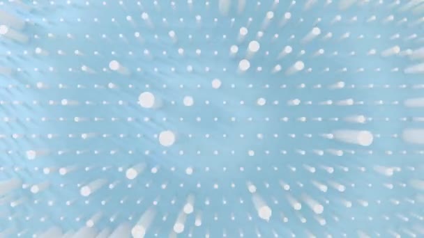 Абстрактні Циліндри Анімаційним Фоном Пастельних Кольорових Хвиль Тривимірна Анімація Рендеринга — стокове відео