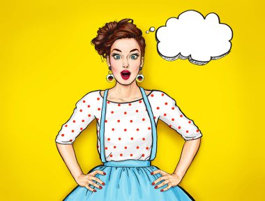 Açık mouth.Comic kadınla sürpriz genç seksi kadın. Dedikoducu kız. Hayran kadınlar. Pop Art kız. jartiyer, Vay canına, flört omg, Evet, seksi bir kadın, neşeli, şirin, doğum günü, yenilikçi, sanat, yeni koleksiyon,