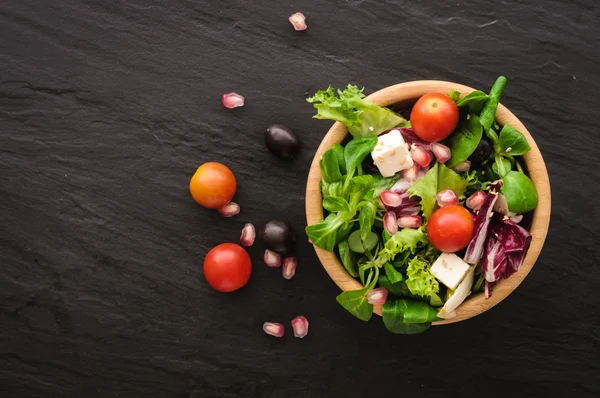 Salata vejetaryen yemek olduğunu — Stok fotoğraf
