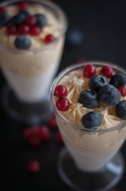 Böğürtlenli dondurma.