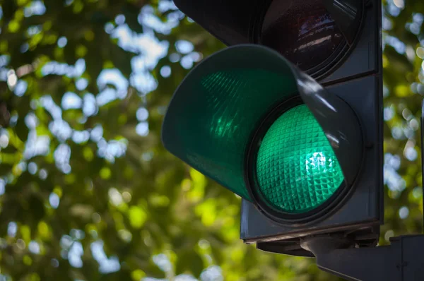 Semáforo verde — Foto de Stock