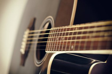 siyah akustik gitar