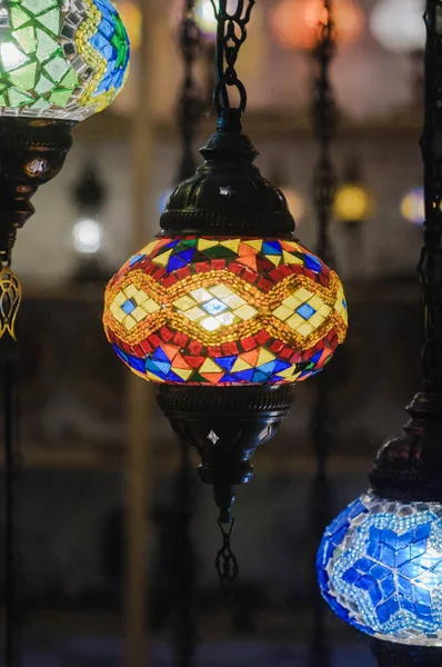 Schöne Mehrfarbige Leuchtende Lichter Mosaikstil — Stockfoto
