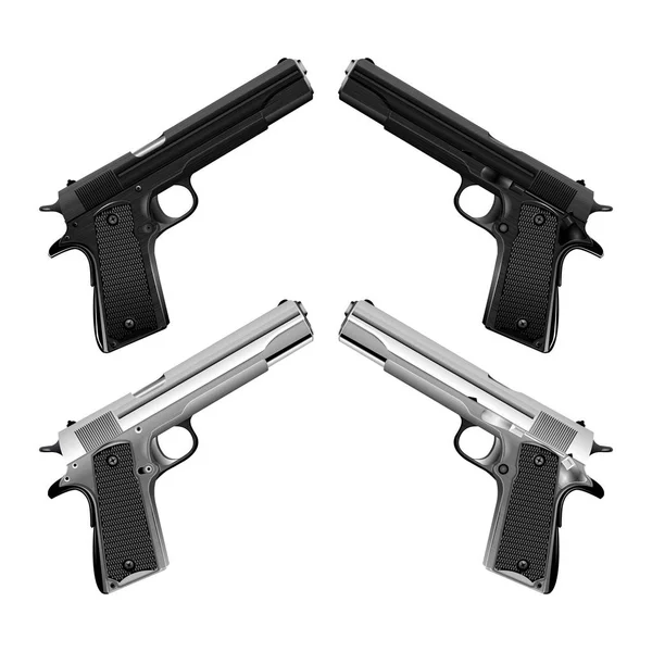 Classico una pistola automatica Colt — Vettoriale Stock