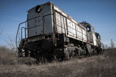 Eski Sovyet lokomotif tren