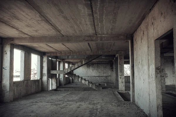 Eski merdiven beton — Stok fotoğraf
