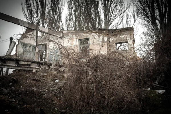 破壊された建物の遺跡 — ストック写真