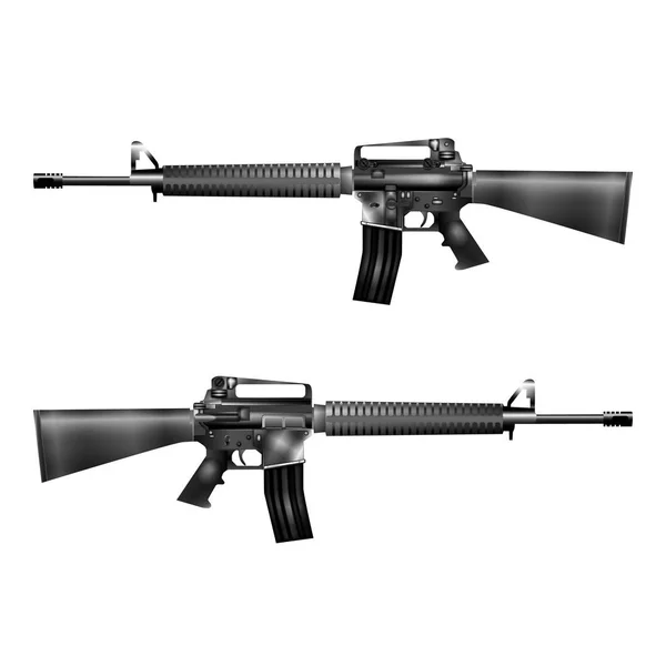 Rifle automático M-16 — Vector de stock