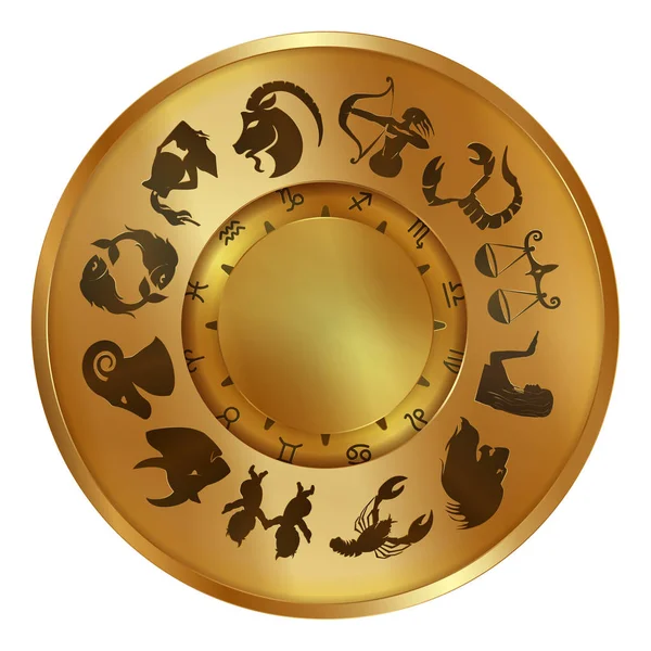 Disques des signes du zodiaque — Image vectorielle