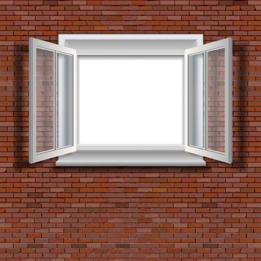 bir duvarında bir pencere