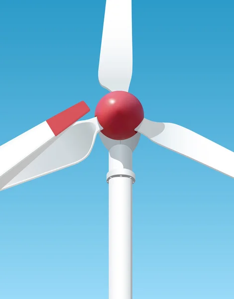 La production éolienne au service de la population — Image vectorielle