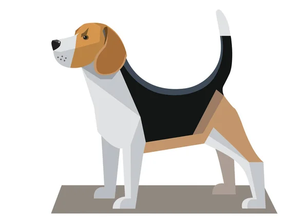 Beagle image minimaliste — Image vectorielle