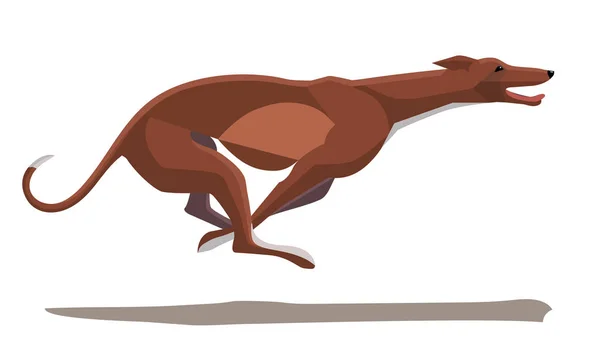 Мінімалістичне зображення бігового грейхаунда — стоковий вектор