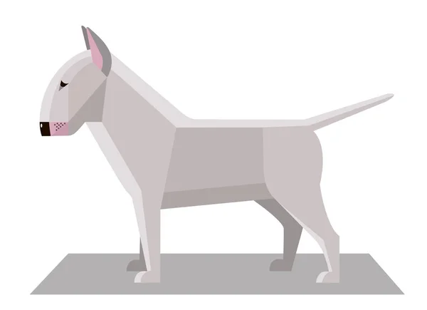 Bull Terrier dans le style minimaliste — Image vectorielle