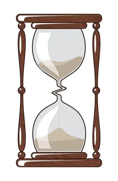 Reloj de arena, ralentizar el tiempo — Vector de stock