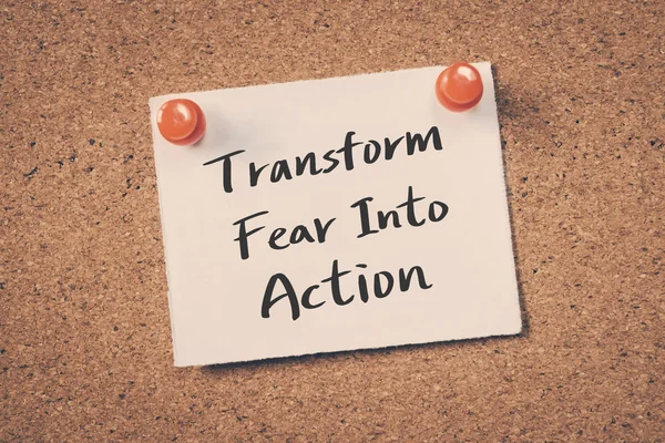 Transform fear into action — Stock Photo, Image