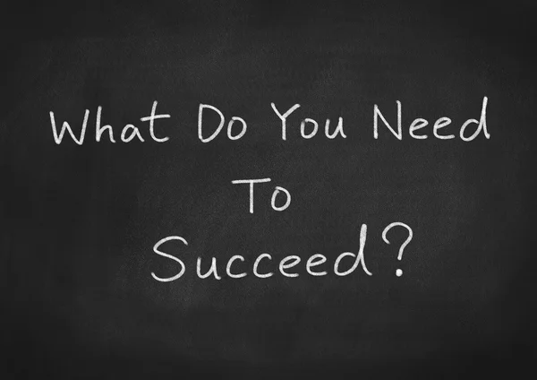 ¿Qué necesitas para tener éxito? ? — Foto de Stock
