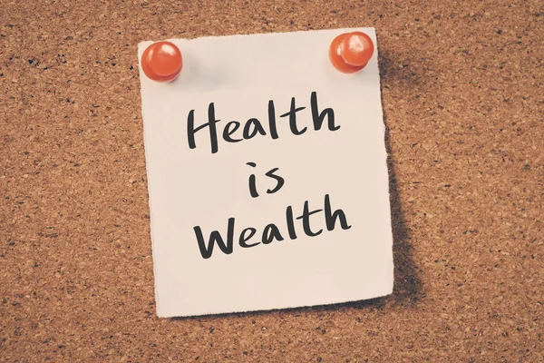 Gesundheit ist Reichtum — Stockfoto