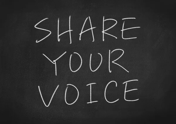 Μοιραστείτε τη φωνή σας — Φωτογραφία Αρχείου