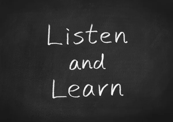 Слухати і вчитися — стокове фото