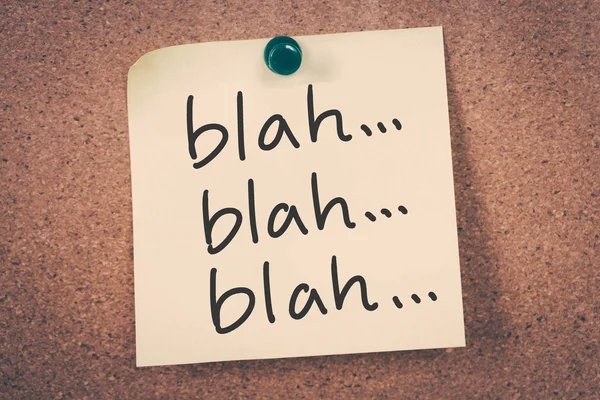 blah... blah... blah