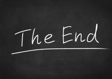blackboard arka plan üzerinde son kavram metin